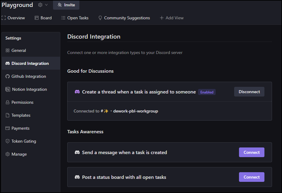 integration picture with Discord Channel