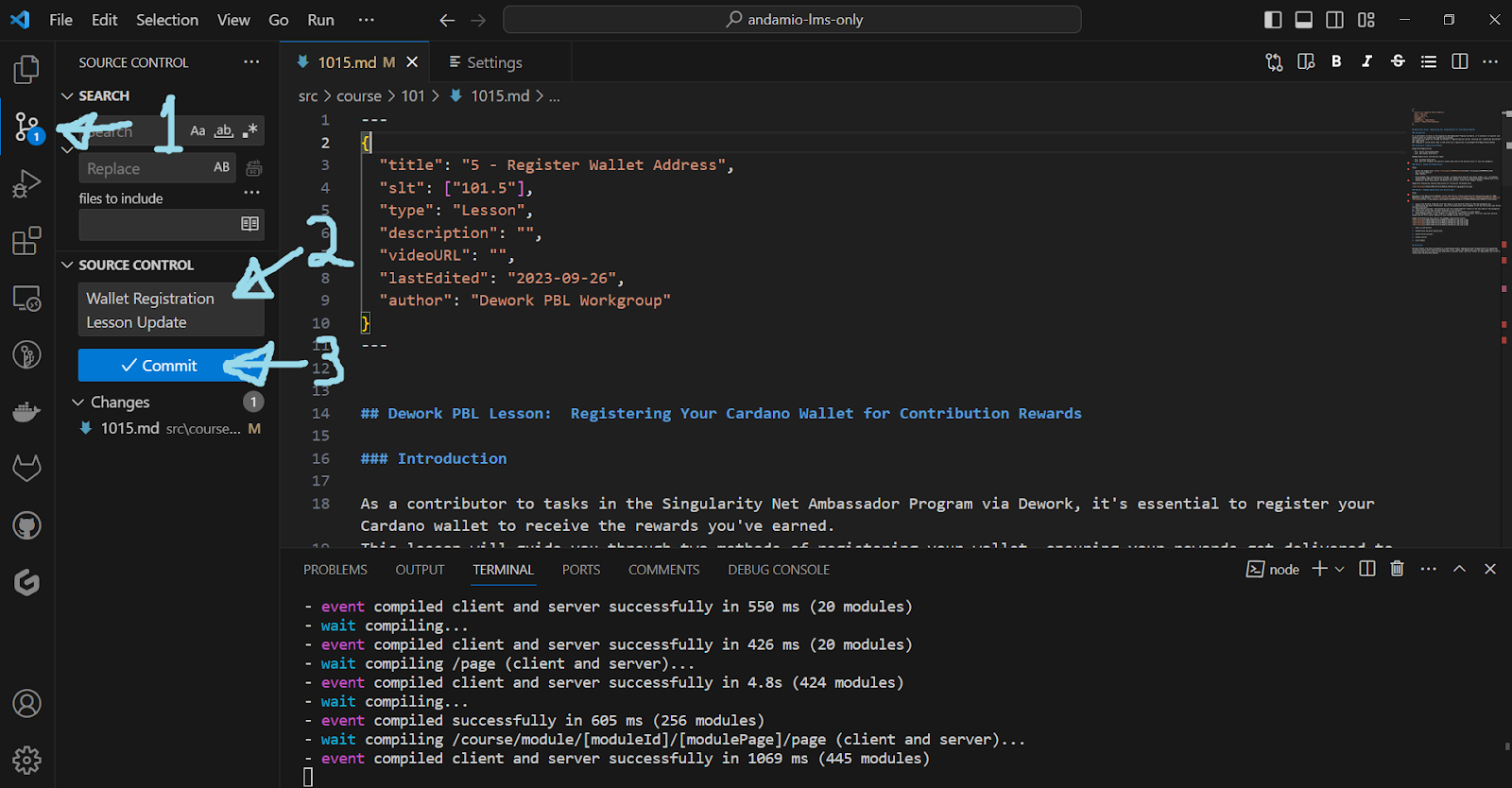 Commit 1