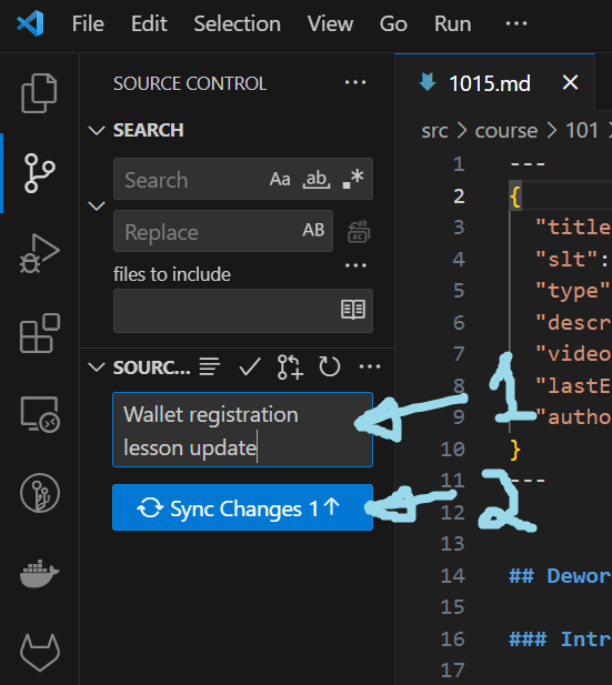 Sync Changes